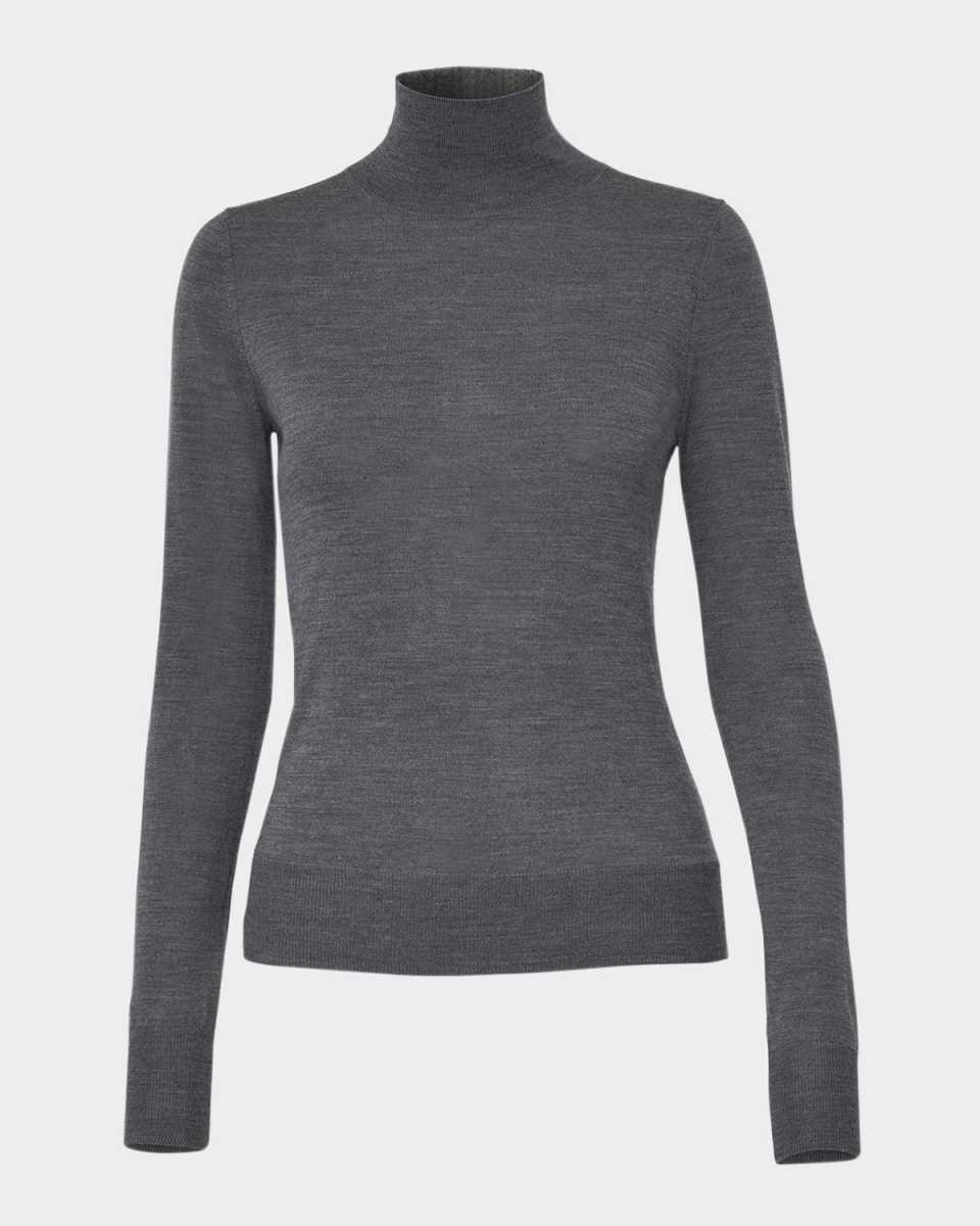 Turtleneck Wool-Silk Sweater